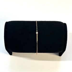 Gold-Plated Sterling Silver Bar Anklet